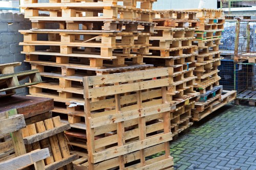 Recycling office materials during clearance in Vauxhall