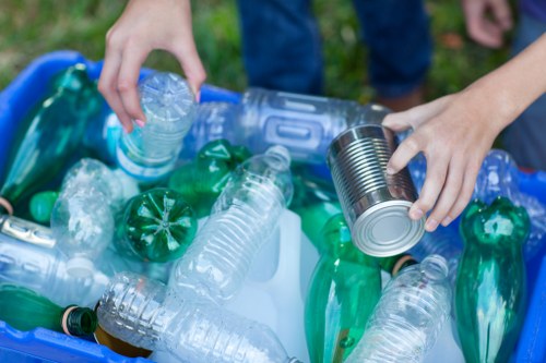 Sorted household items ready for clearance